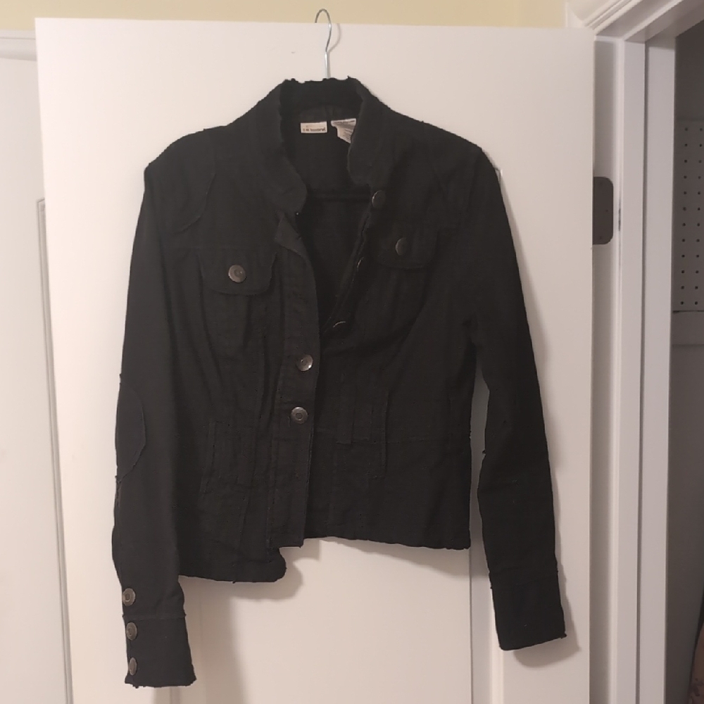 Juniors Black Denim Jacket